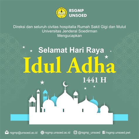 Mohon maaf lahir dan batin. SELAMAT HARI RAYA IDUL ADHA 1441 H - rsgmp.unsoed.ac.id