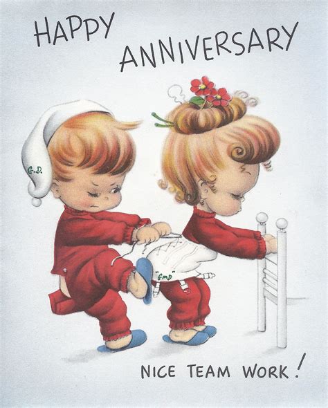 Happy work anniversary wishes, messages and quotes. M128 Vintage Greeting Card - by Norcross. $3.00, via Etsy. | Etsy and Other Finds | Pinterest ...