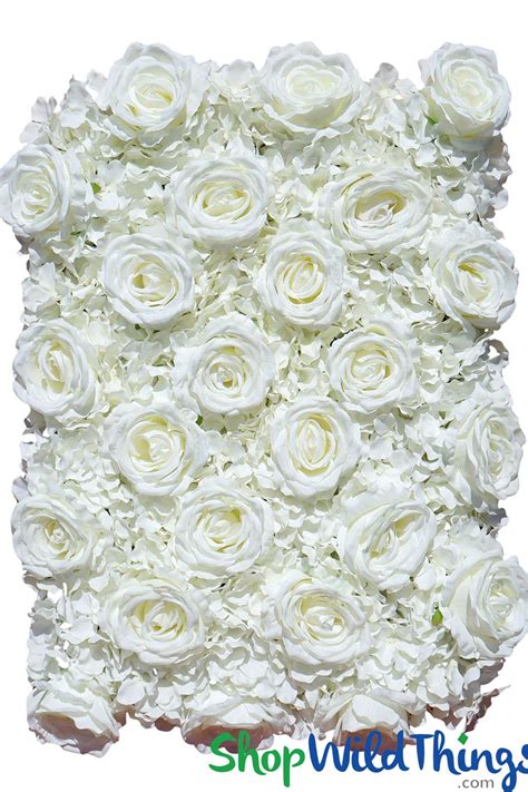 Coming Soon Flower Wall 1575 X 23 Premium Silk Roses And Hydrangeas