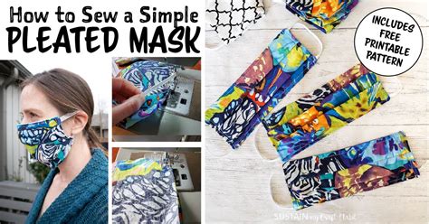 How to make a gif for instagram for free. How to Make a Simple Pleated Face Mask with FREE pattern ...