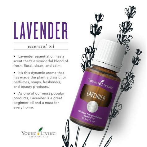 Lavender Essential Oil By Young Living Sleep Aid Skin Soother