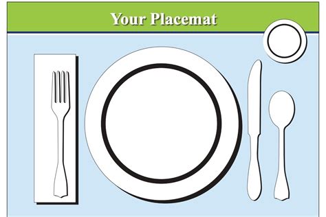To learn more from emily post about table settings, follow the link. Printable Placemat for Learning How to Set the Table ...