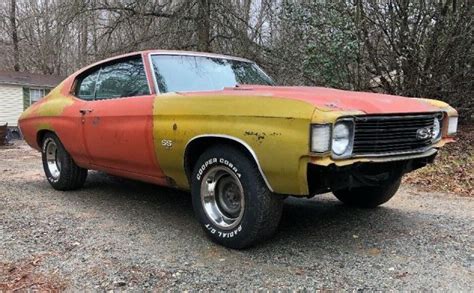 Serious Muscle 1972 Chevrolet Chevelle 454 Ss Barn Finds