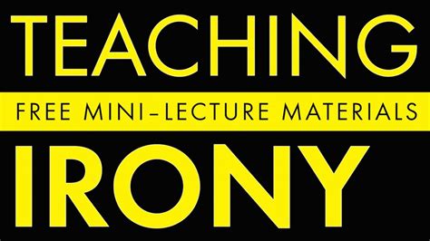 Dramatic irony is a plot device often used in theater, literature, film, and television to highlight the difference between a character's understanding of a given situation, and that of the audience. Teaching Irony: Help Students Understand Verbal ...