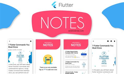 Awesome Flutter Notes Taking App Using Provider Sqflite And