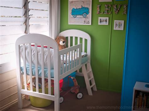 There are small cribs and large cribs. Transform your old crib into a loft toddler bed | Simple ...