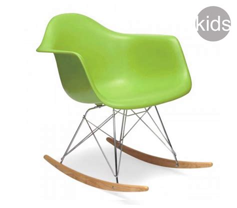 Fish rocking chair by tristan cochrane. Green Childrens Charles and Ray Eames Style RAR Rocking ...