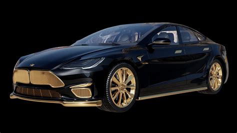 Tesla Model S Plaid Gets Caviars Gold Treatment Becomes Most