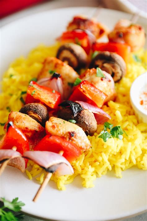 In there i show how to cook rice using the boiling method, which i still use every now and then. Baked Chicken Kabobs In The Oven - The Healthy Maven