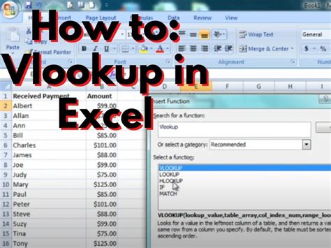 Tutorial How To Do A VLOOKUP In Excel Video Tutorial CAD Training