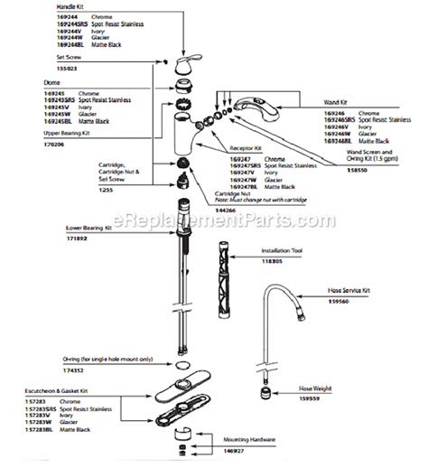 If you're looking for replacement parts for your moen faucet, you've come to the right place! Moen 87017SRS Parts List and Diagram : eReplacementParts.com