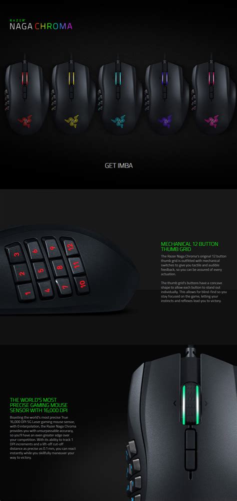 Buy Razer Naga Chroma Multi Colour Mmo Gaming Mouse Rz01 01610100