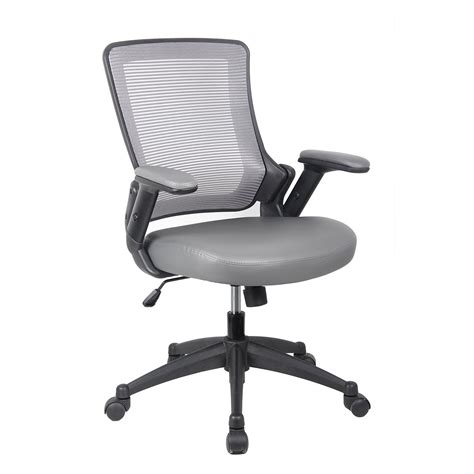 Techni Mobili Mid Back Mesh Task Office Chair With Height Adjustable