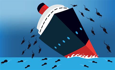 Rats Leaving A Sinking Ship Stock Illustration Download Image Now