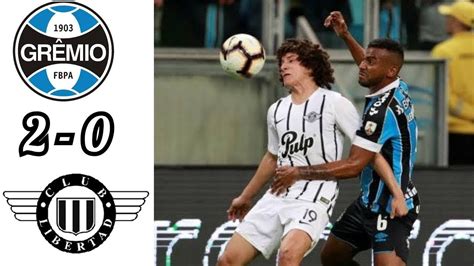 Un días después de conocerse que el 11 y 17 decidirán al monarca de la copa local, el 'verdao' y el 'tricolor' medirán fuerzas en un juego que apunta a desigual debido al calendario apretado que se le avecina al local. Grêmio 2 x 0 Libertad - VITÓRIA HERÓICA GOLES Libertadores 2019 - YouTube