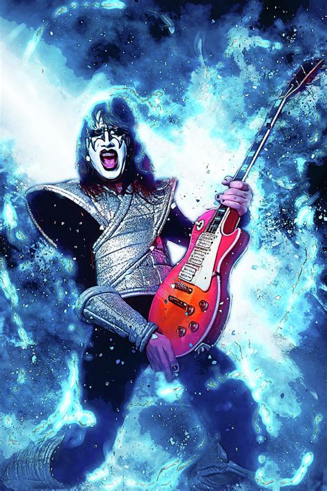 Kiss Ace Frehley Art Into The Void By James West Digital Art By The Rocker