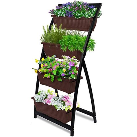 Rejuvenation plant stands & ladders. 6-Ft Raised Garden Bed - Vertical Garden Freestanding ...