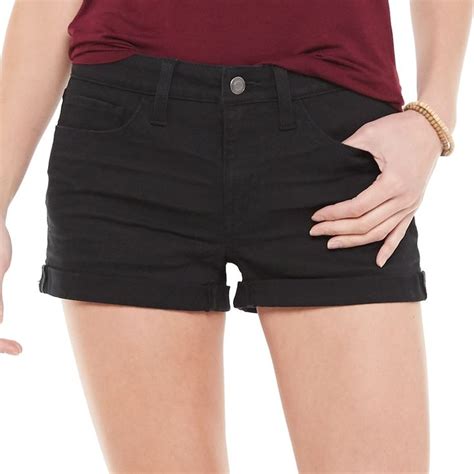 Juniors So® Low Rise Double Roll Shortie Shorts In 2020 Warm Weather