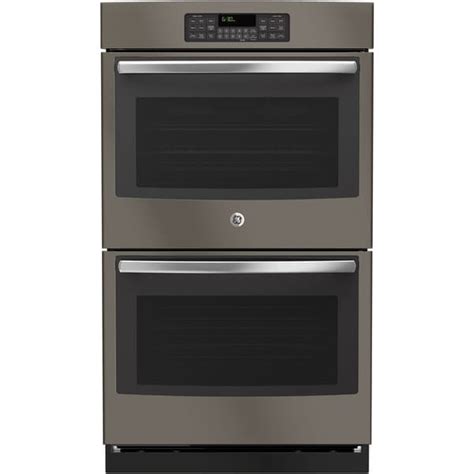 Ge Slate Grey 30 Inch Built In Double Wall Oven Free Shipping Today