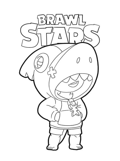 Free Brawl Stars Leon Coloring Pages Download And Print Brawl Stars