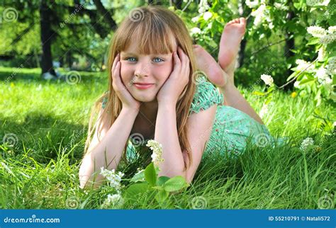 Girl Stock Image Image Of Hairless Bare Curious Green 55210791