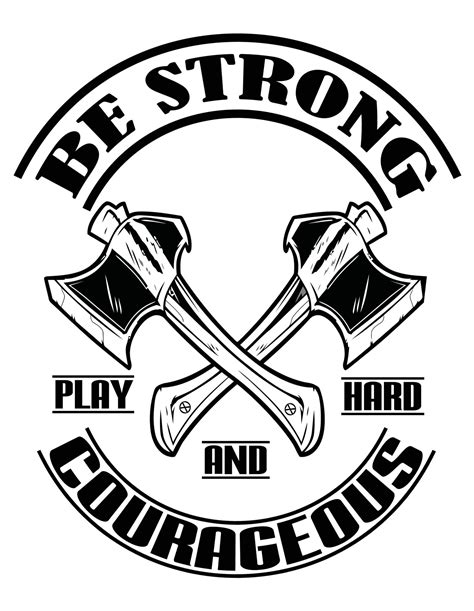 Be Strong Play Hard 9574941 Vector Art At Vecteezy