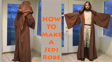 Diy jedi robe for kids e little minute blog. How To Make A Jedi Robe! | Jedi robe, Jedi robe pattern, Jedi costume