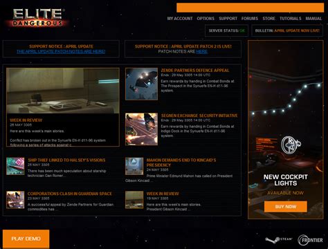 Elite dangerous news & discussion live podcast. Unable to play Elite: Dangerous, can only access 'Demo ...