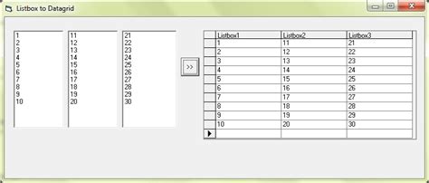 Visual Basic How To Show Listbox Data With Datagrid Solved