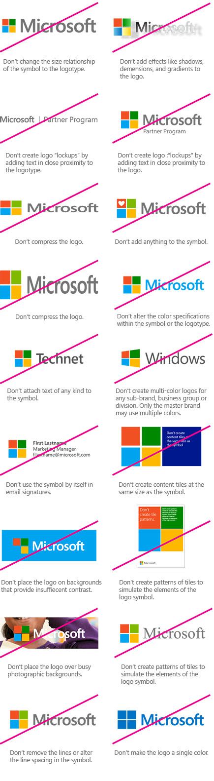 Microsoft Corporate Logo Guidelines Trademarks