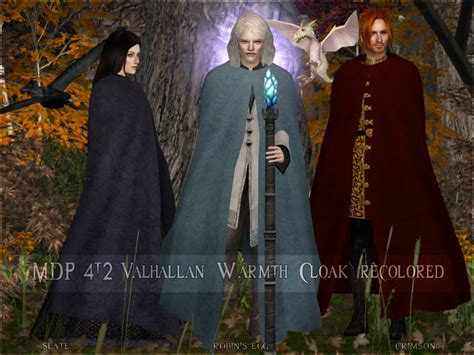Esotheria Sims Mdp Valhallan Warmth Cloak Recolored Sims 2 Sims 4