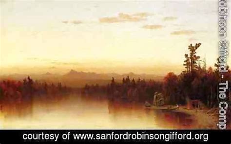 A Twilight In The Adirondacks By Sanford Robinson Ford Oil