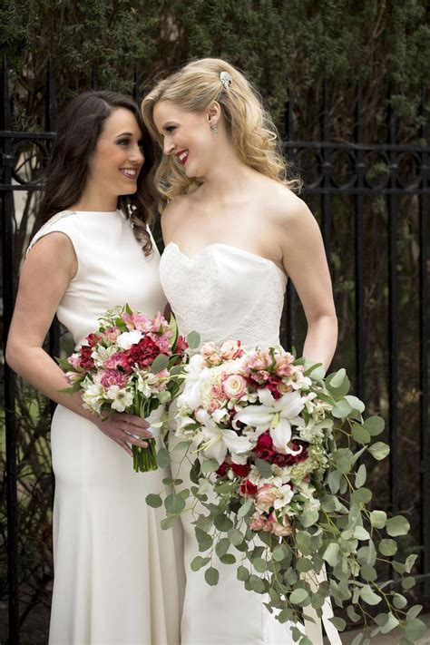 Image Result For Two Brides Two Bouquets Lgbtq Wedding Lesbian