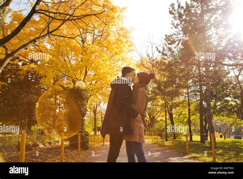 Young Couple Kissing Hi Res Stock Photography And Images Alamy