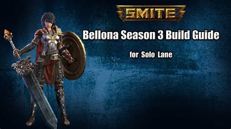 With the shield bash, bludgeon, scourge, and eagle's rally, bellona will survive almost anything. SMITE: Season 3 Bellona Build Guide (Solo Lane) - YouTube