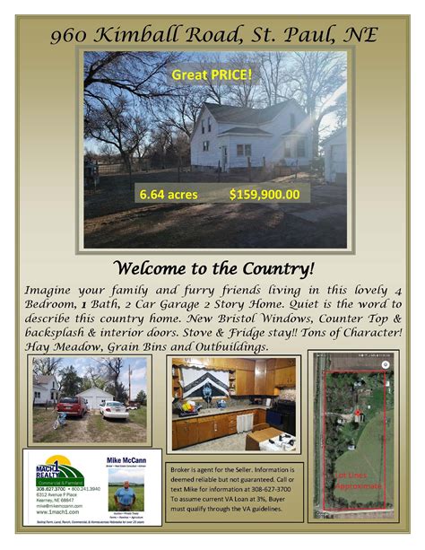 960 Kimball RD For Sale St Paul, NE farmstead with home