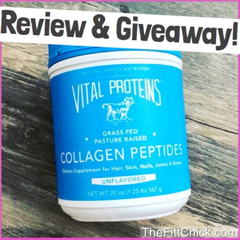 But, most importantly, the amazing response my body/health has shown, is a blessing! Freebie Friday! Vital Proteins Collagen Peptides Giveaway ...