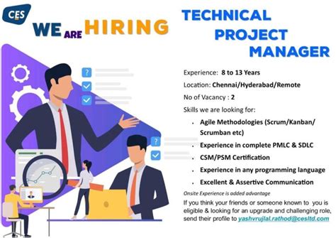 Ces Hiring Technical Project Manager Jobs India