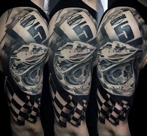 Full sleeve tattoo designs for your tattoo needs. 70 Motocross Tattoos For Men - Dirt Bike Design Ideas