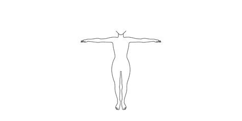 Printable Outline Of Female Human Body Front And Back Body