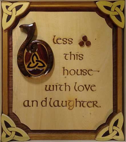 Irish House Blessing Plaque Wooden