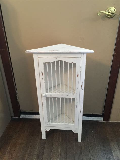Handcrafted and hand welded to perfection, this. Pine corner shelf made from reclaimed wood. Plaster paint ...