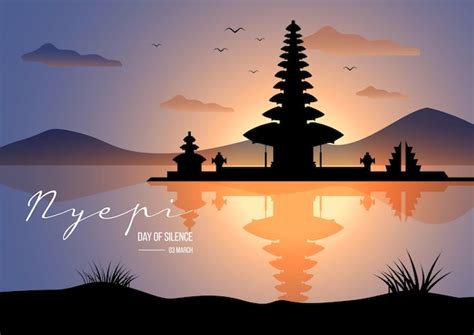 Premium Vector An Illustration Of Nyepi Caka Day Of Silence