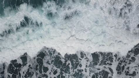 Overhead Sea Waves Aerial Background Stock Footage Video Of Ocean