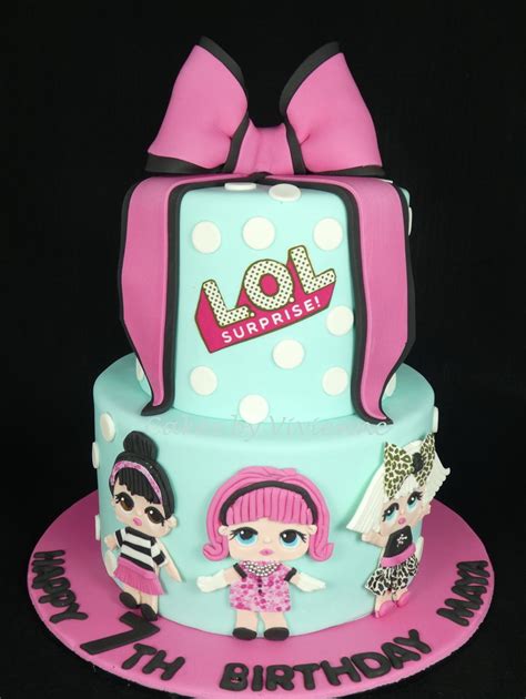 The cakes at this lol surprise doll birthday party are gorgeous!! Lol Birthday Cake - CakeCentral.com