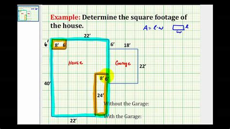 Ex Find The Square Footage Of A House Youtube