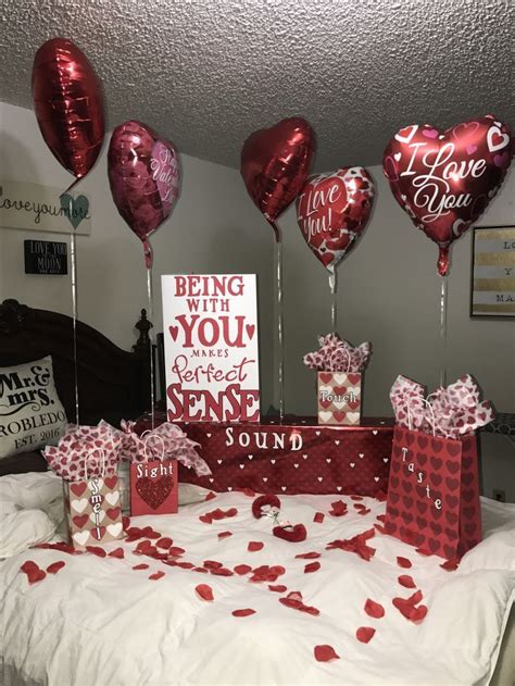 Take a look at a few of i hope you liked these valentine's day quotes and that they inspire you to get creative with handmade cards or other gifts! Valentine's Day surprise for him! 5 Senses! | Diy ...