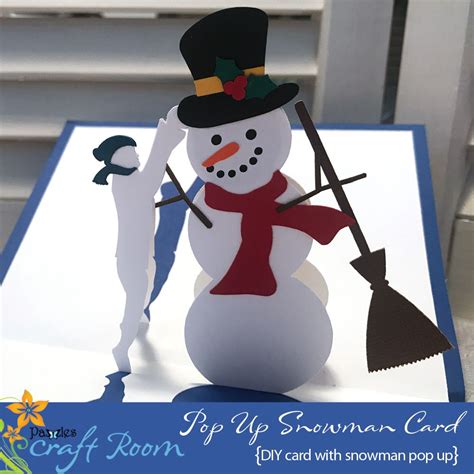 12 Days Of Pop Ups Snowman Pop Up Pazzles Craft Room Snowman Pop