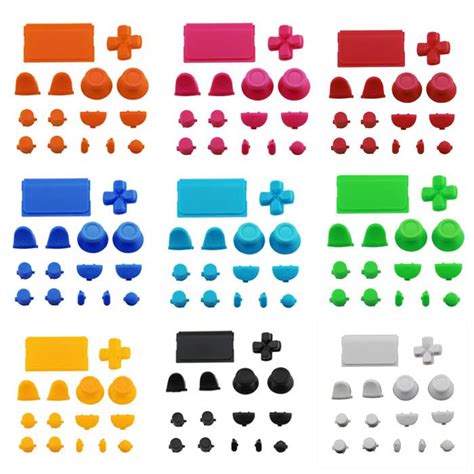 Glossy Full Button Sets Mod Kits For Ps4 Controllerassorted Color