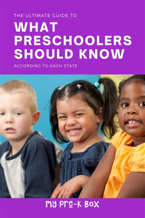 Get Ready For Kindergarten What Your Preschooler Should Know My Pre
